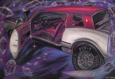 Frozen Memories - Pastle on Stonehenge Paper