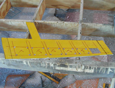 A complete inner shape is cut out by placing the blade through a drilled hole and then progressing to carve away at the inner shape.