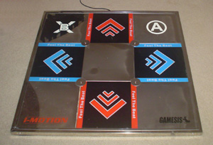 I-Motion Metal DDR Pad as seen on my olde apartment floor